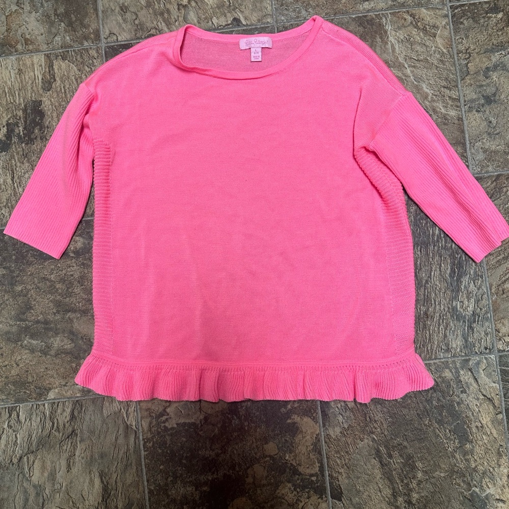 Lily Pulitzer Girls Pink Sweater